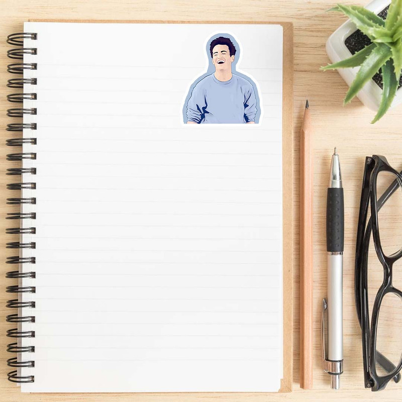 استیکر لپ تاپ کارنیکا طرح فرندز جویی مدل Friends-joey-2222019 مجموعه 2 عددی