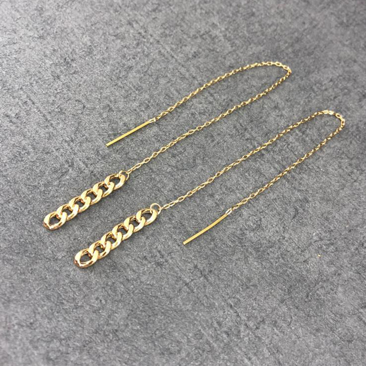 گوشواره طلا 18 عیار زنانه دوست خوب مدل dk495 - 5