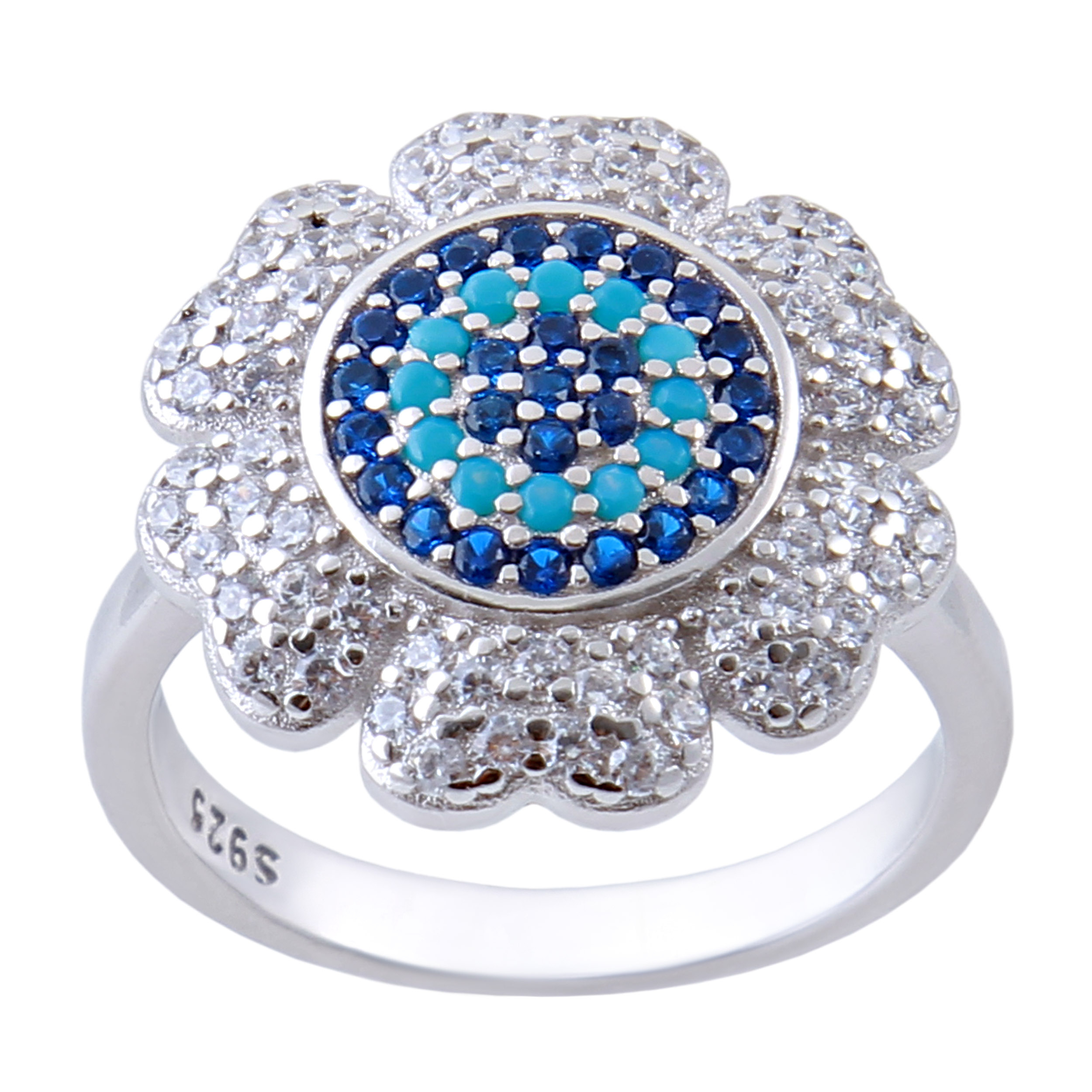   انگشتر نقره زنانه بازرگانی میلادی کد AWR-388