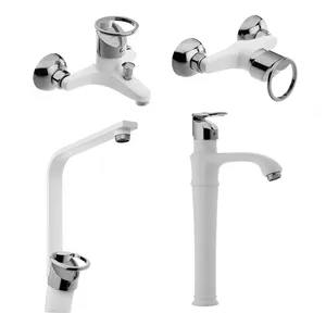 ست شیرآلات شیرآلات بهداشتی و ساختمانی توفیق مدل النگویی پایه بلند مجموعه 4 عددی