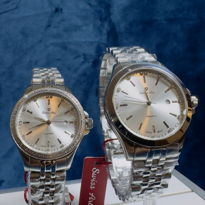 ست ساعت مچی عقربه‌ای زنانه و مردانه سوئیس آرت مدل 620005-6-01