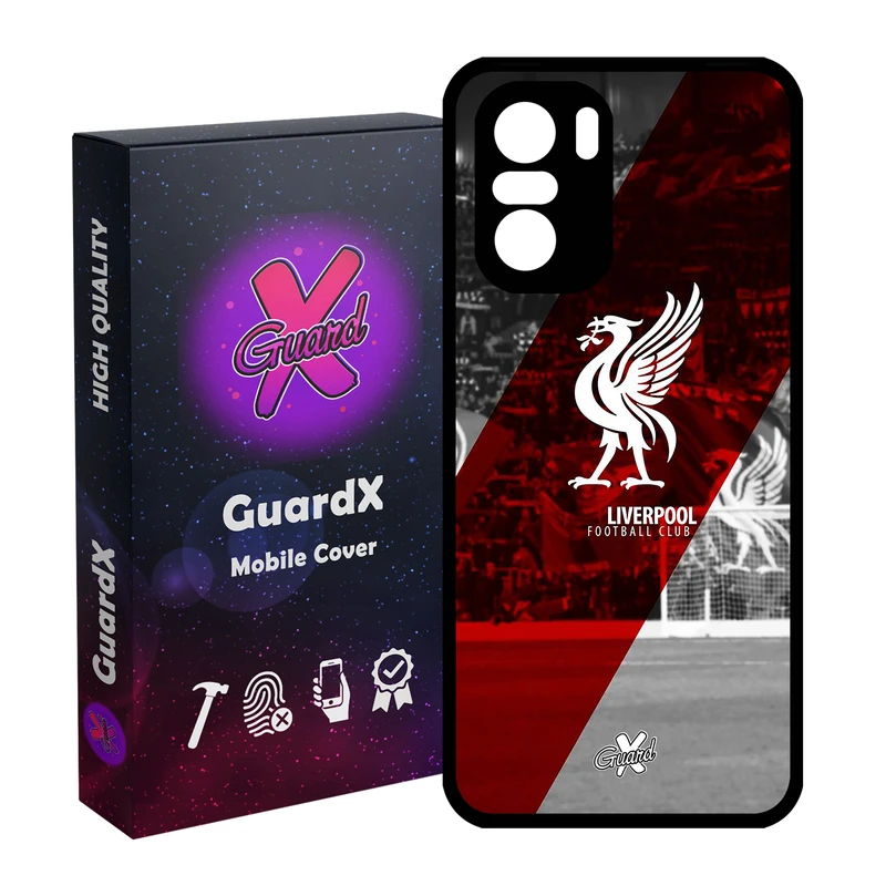 کاور گارد ایکس طرح Liverpool مدل Glass10045 مناسب برای گوشی موبایل شیائومی Poco F3/MI 11X/MI 11X Pro/Redmi K40/K40 Pro