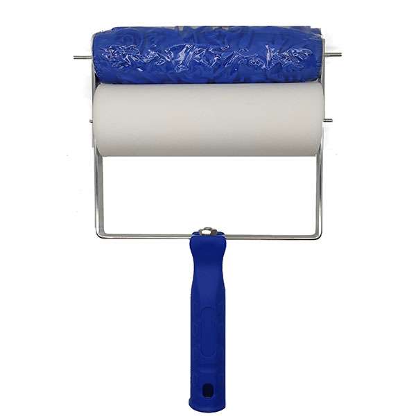 غلتک نقاشی طرح دار کد EG072  به همراه فوم سایز 7 اینچ