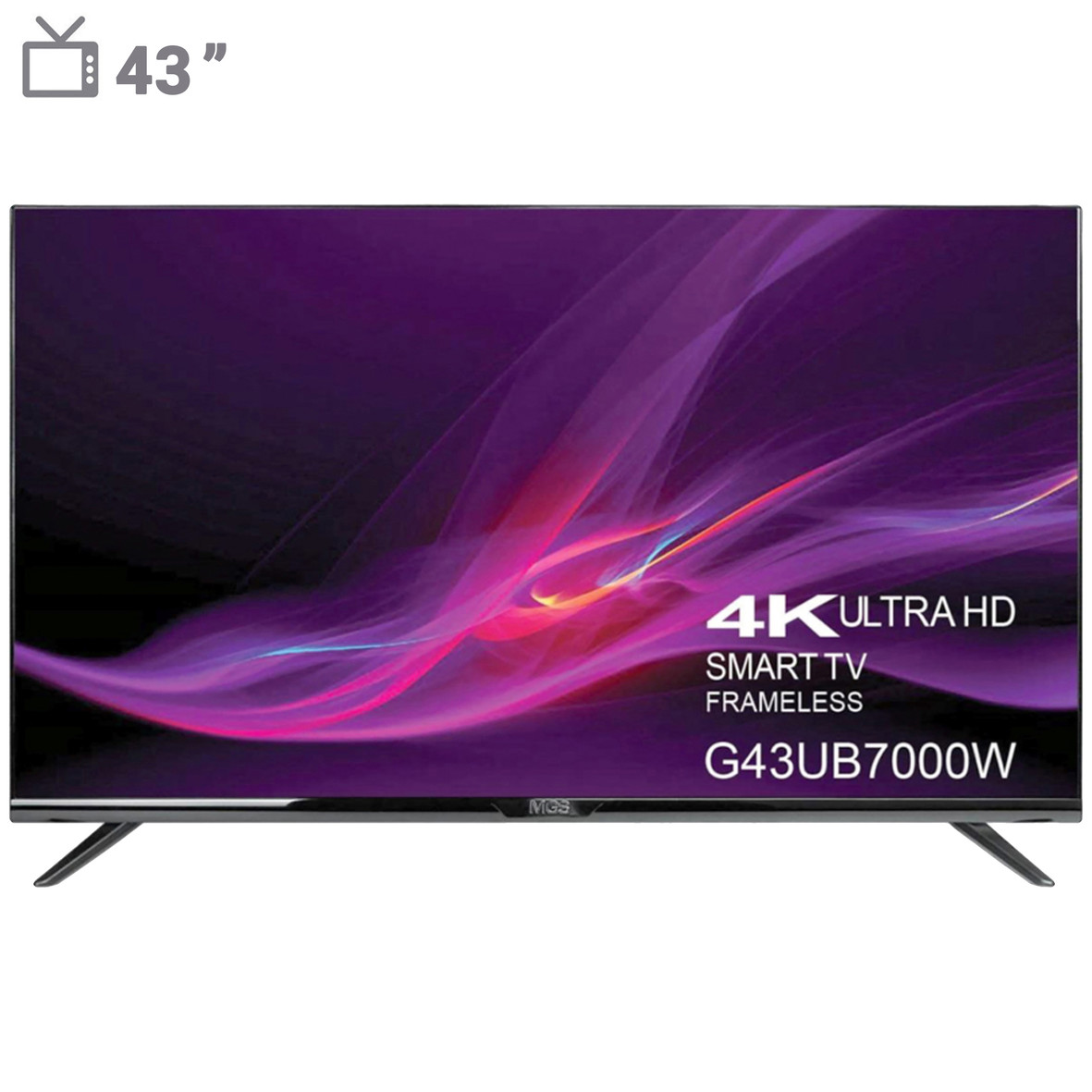 تلویزیون ال ای دی فوق هوشمند ام جی اس مدل G43UB7000W سایز 43 اینچ