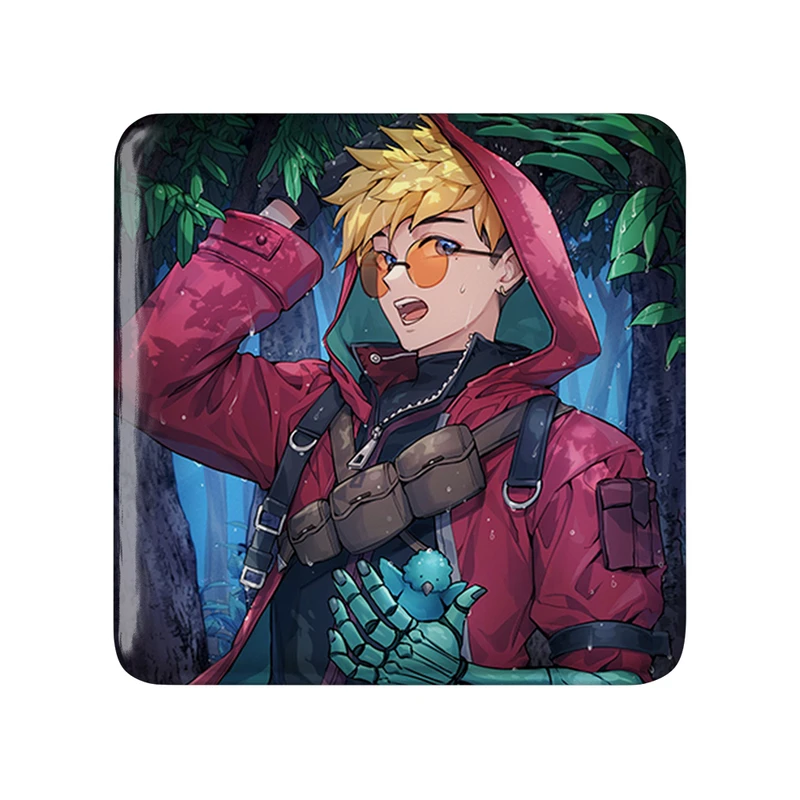 مگنت خندالو طرح وش انیمه تریگان (Trigun) مدل مربعی کد 36211