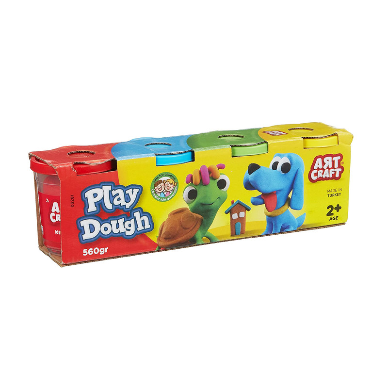 خمیر بازی مدل Play Dough کد 03281 مجموعه 4 عددی