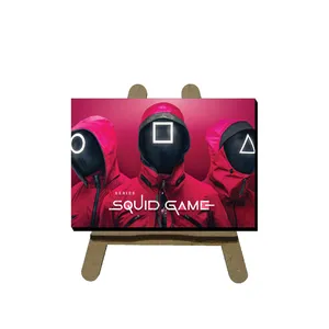 تابلو شاسی مدل بازی مرکب طرح squid game کد 8 به همراه پایه نگهدارنده