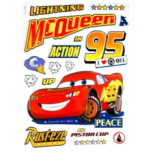 استیکر دیواری کودک طرح سه بعدی  مدل مک کوئین