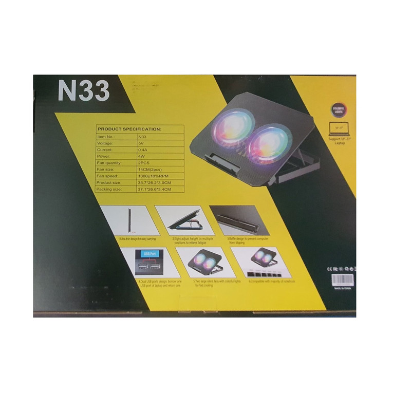 پایه خنک کننده  لپ تاپ مدل n33