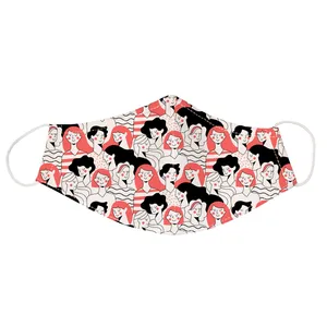 ماسک پارچه ای طرح زن مدل 447