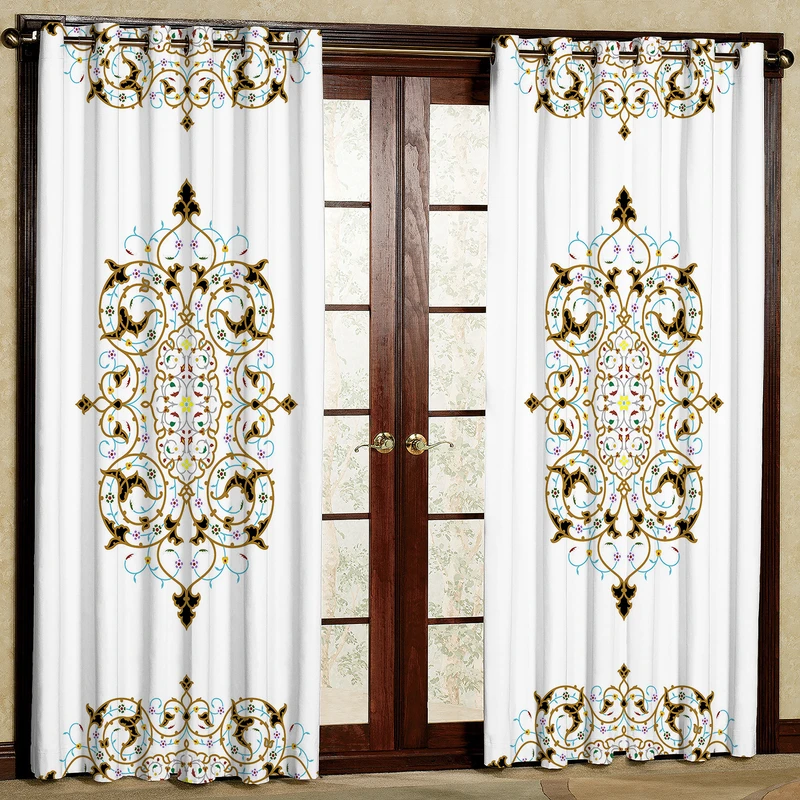 پرده مدل طرحدار مخمل پانچی کد 4010 سایز 200x140 سانتی متر