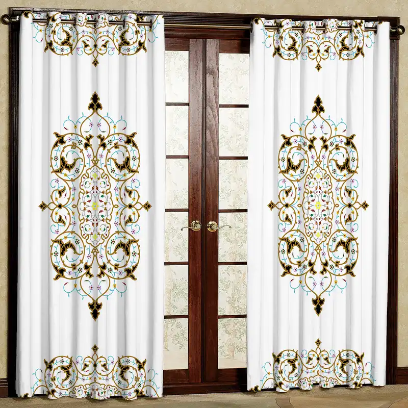 پرده مدل طرحدار مخمل پانچی کد 4010 سایز 200x140 سانتی متر