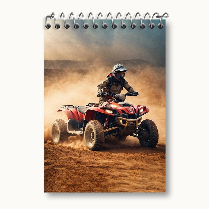 دفتر یادداشت 50 برگ خندالو مدل موتور چهار چرخ کد 37097