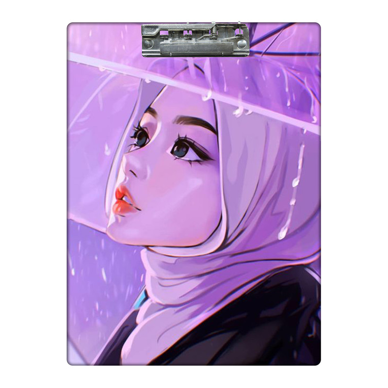 تخته شاسی طرح دخترانه با حجاب کد  8857788 سایز A4