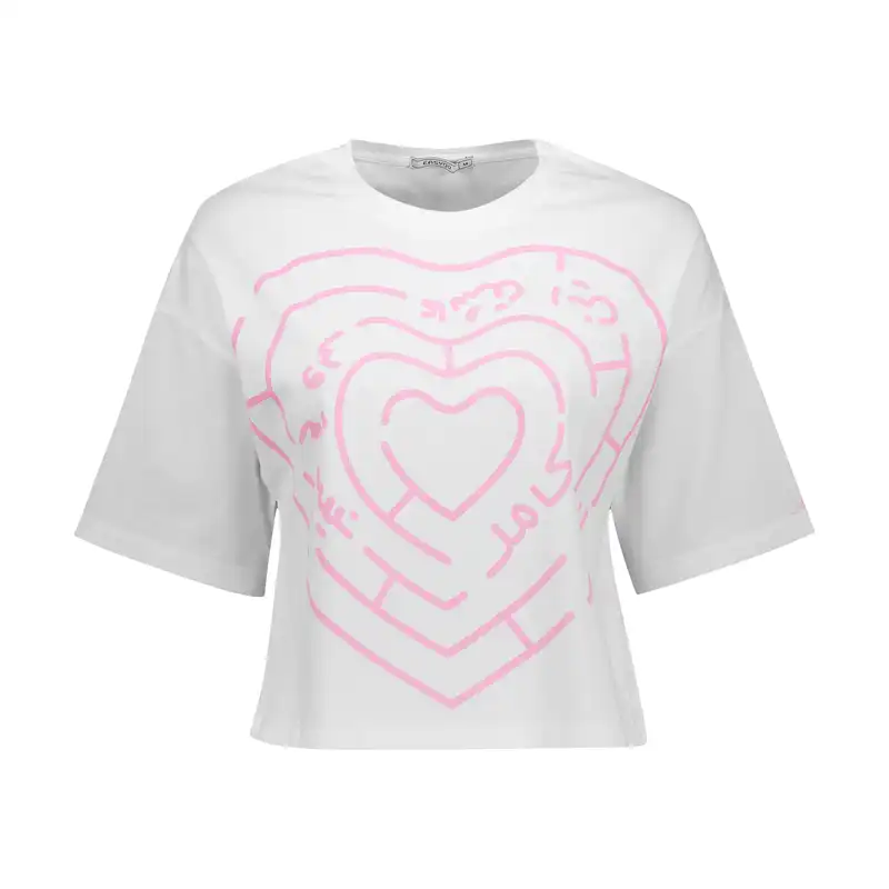 تی شرت آستین کوتاه زنانه ایزی دو مدل 218120801