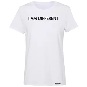 تی شرت آستین کوتاه زنانه 27 مدل I Am Different کد MH966