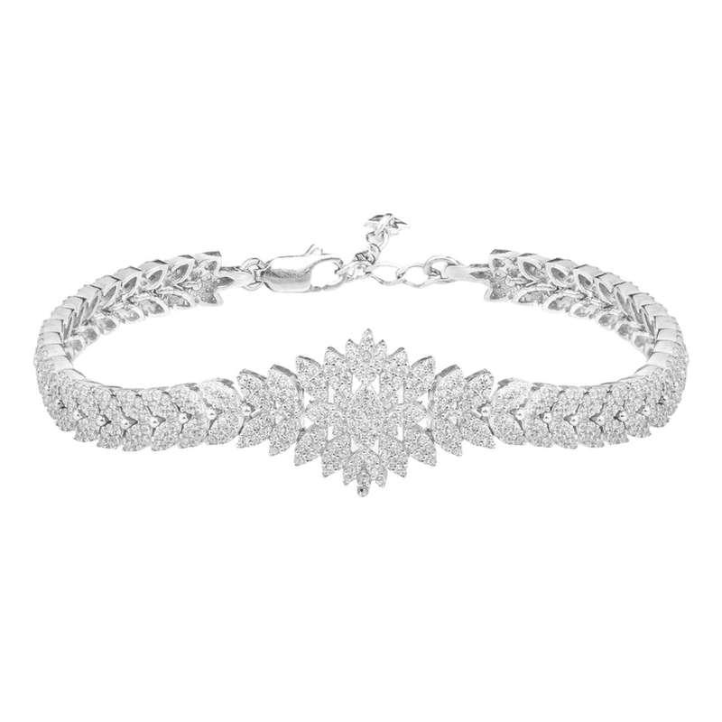 دستبند نقره زنانه مدل مبینا rzzdeh-049