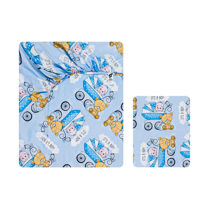 سرویس ملحفه 1 نفر 2 تکه آدنو مدل Baby کد CH163