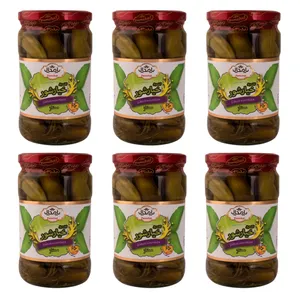 خیارشور ممتاز پامچال  - 650 گرم مجموعه 6 عددی