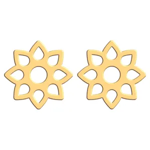 گوشواره طلا 18 عیار زنانه فرشته مدل اسلیمی WEL-000003