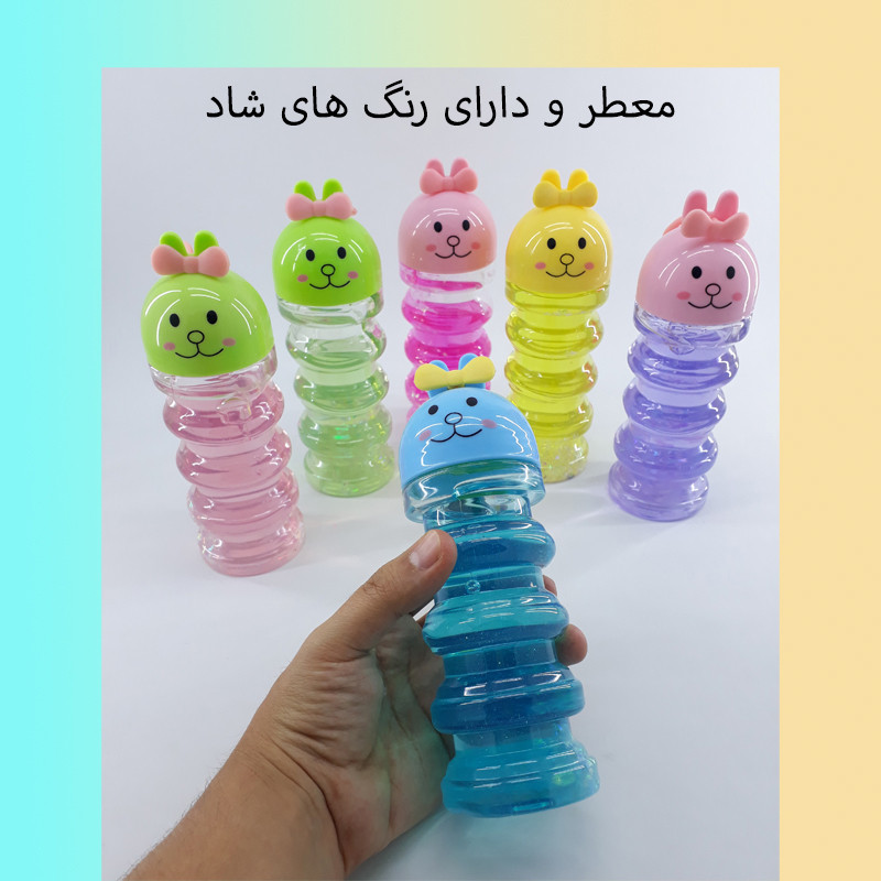 ژل بازی دنیای سرگرمی های کمیاب مدل شفاف اکلیلی طرح خرگوش خندان کد DSK-A507