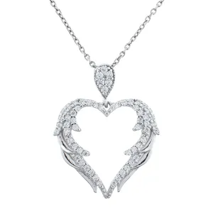 گردنبند نقره زنانه مدل قلب کد AMT-M123