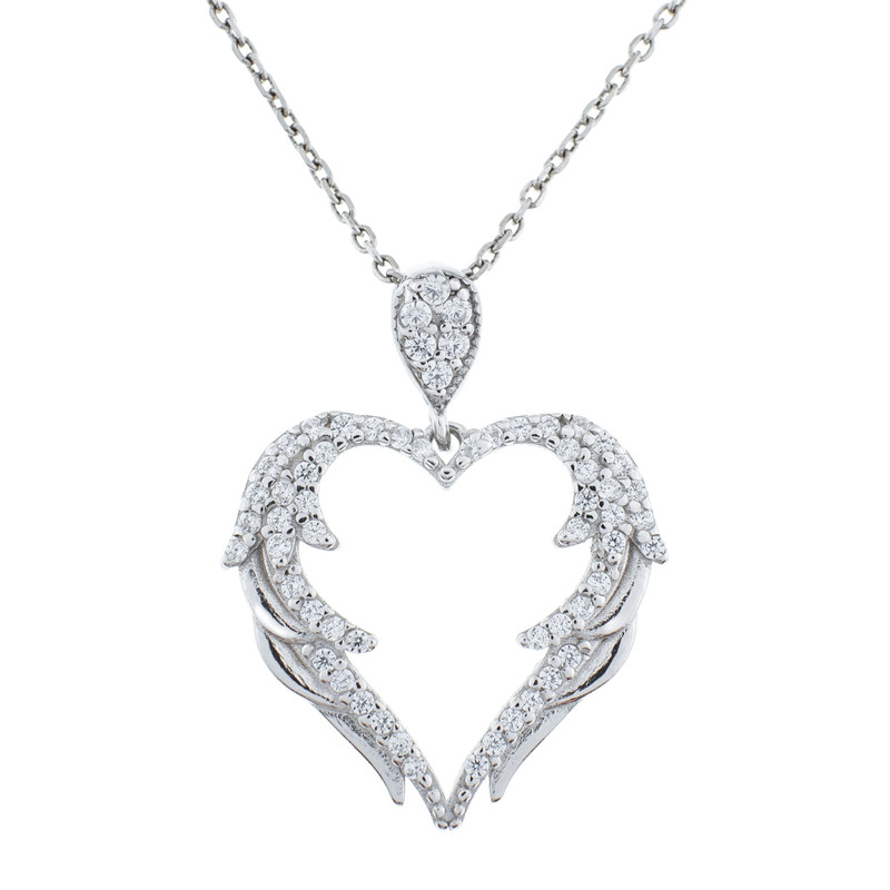 گردنبند نقره زنانه مدل قلب AMT-M123 گردنبند نقره زنانه مدل قلب AMT-M123