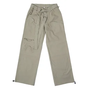 شلوار کوهنوردی مردانه مدل کتان بندی