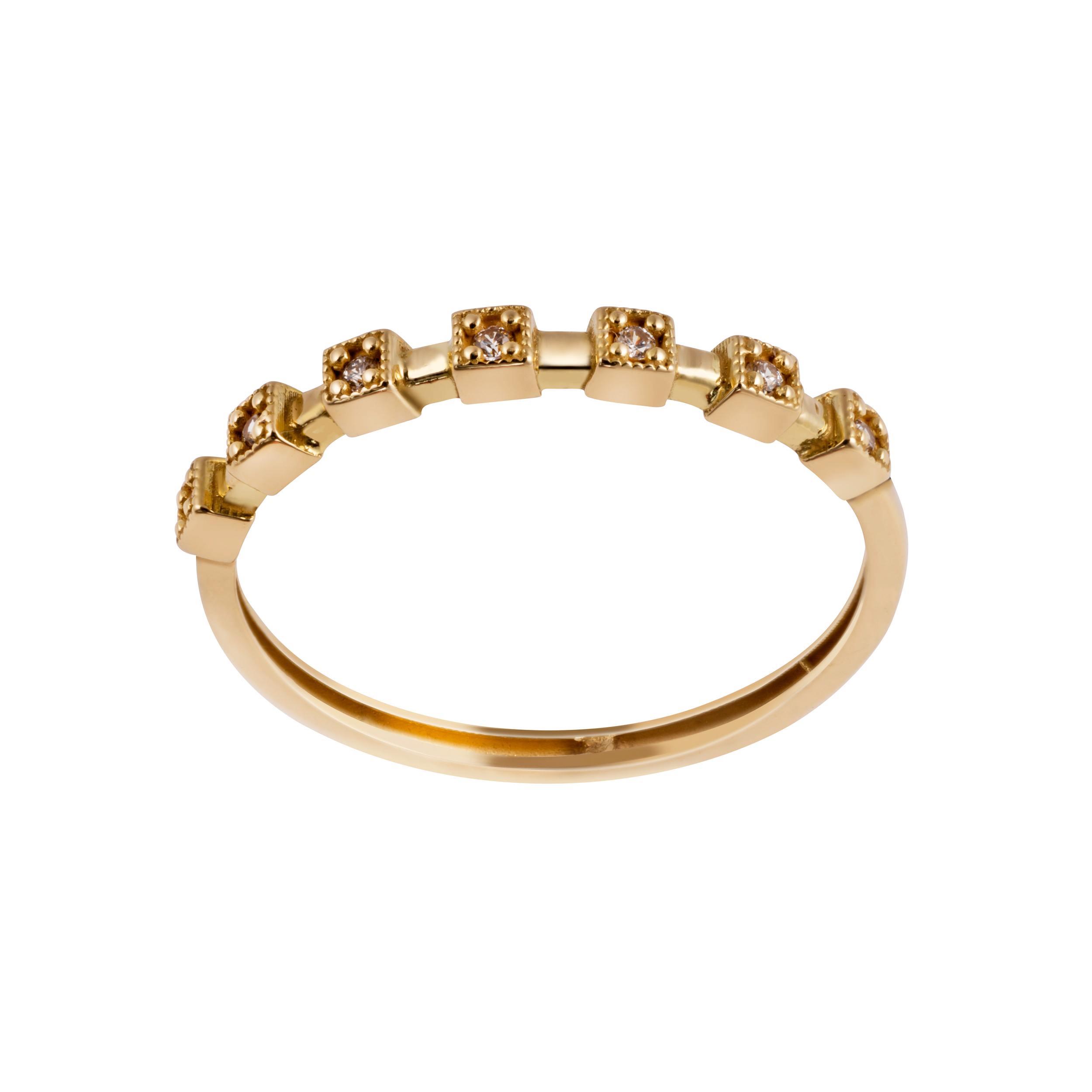 انگشتر طلا 18 عیار زنانه جواهری سون مدل 3215