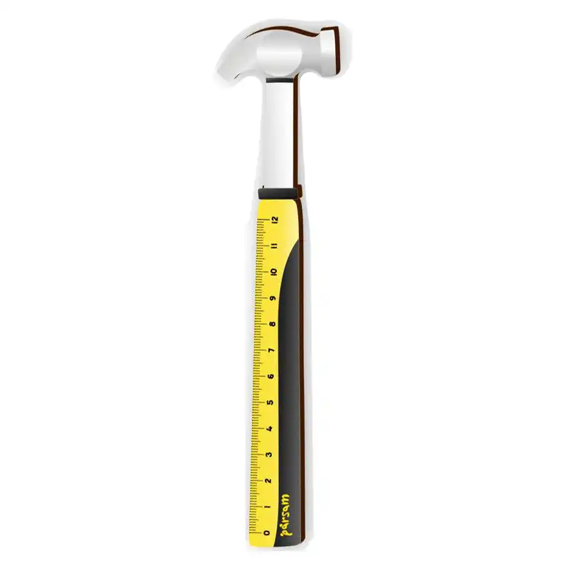 خط کش 12 سانتیمتری طرح چکش