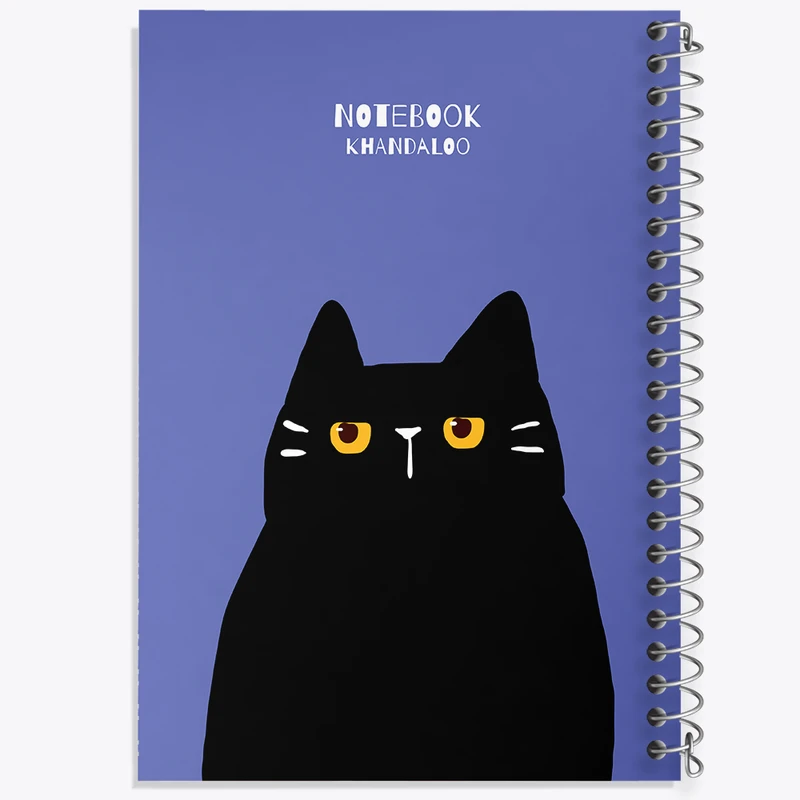 دفتر شطرنجی 50 برگ خندالو مدل گربه کیوت کد N1311