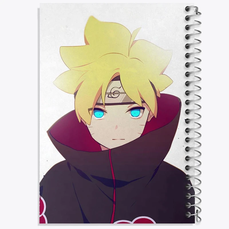 دفتر شطرنجی 50 برگ خندالو طرح بوروتو اوزوماکی انیمه ناروتو Naruto کد 11225