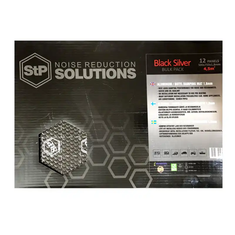 ورق دمپینگ خودرو اس تی پی مدل BS بسته 12 عددی