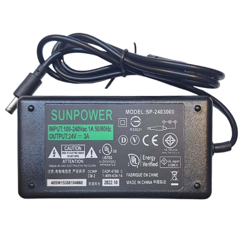 آداپتور 24 ولت 3 آمپر سان پاور مدل SP-2403000