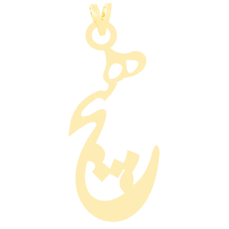 آویز گردنبند طلا 18 عیار زنانه کرابو طرح هیچ مدل Kr3246