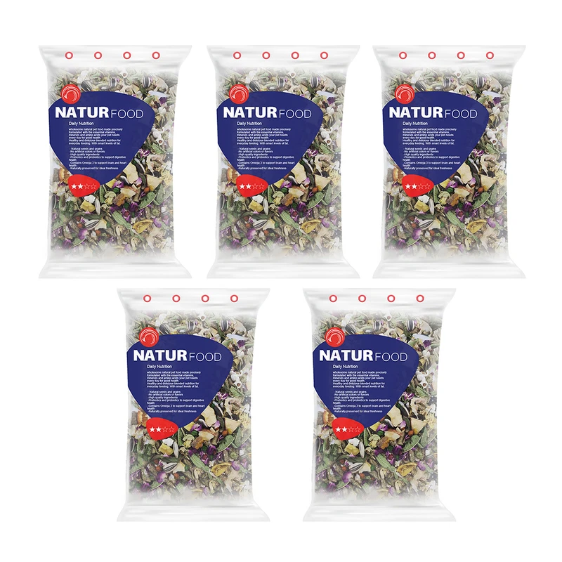 غذای خوکچه هندی نیچر فود مدل 2 ستاره وزن 500 گرم بسته 5 عددی