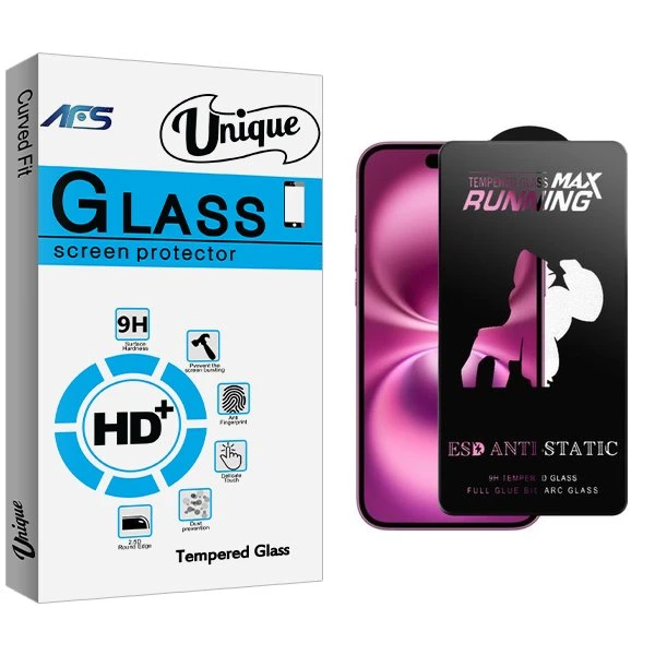 محافظ صفحه نمایش ای اف اس مدل Unique2 Running Max مناسب برای گوشی موبایل اپل iPhone 16