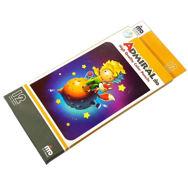 مداد رنگی 12 رنگ ادمیرال کد 761C مدل Little Prince