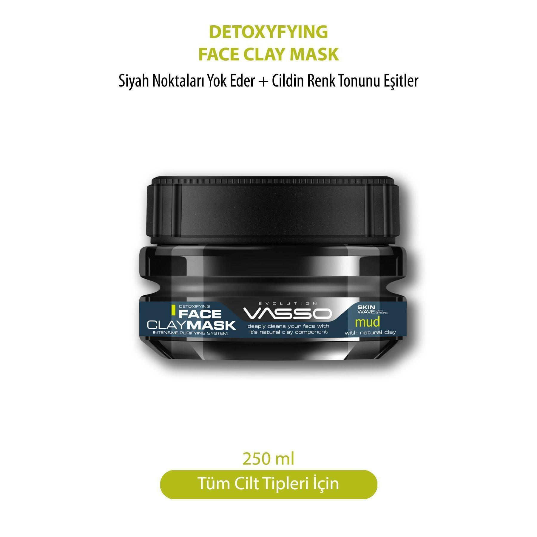 ماسک صورت واسو مدل Mud Clay حجم 250 میلی لیتر