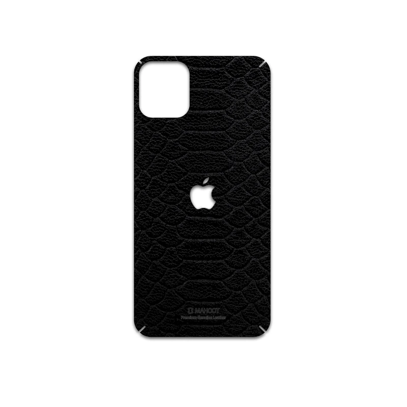 برچسب پوششی ماهوت مدل Black-Snake-Leather مناسب برای گوشی موبایل اپل iPhone 11