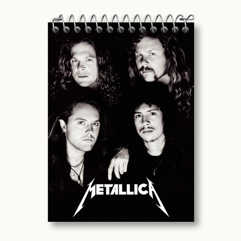 دفتر یادداشت 50 برگ خندالو مدل گروه موسیقی متالیکا Metallica کد 3262