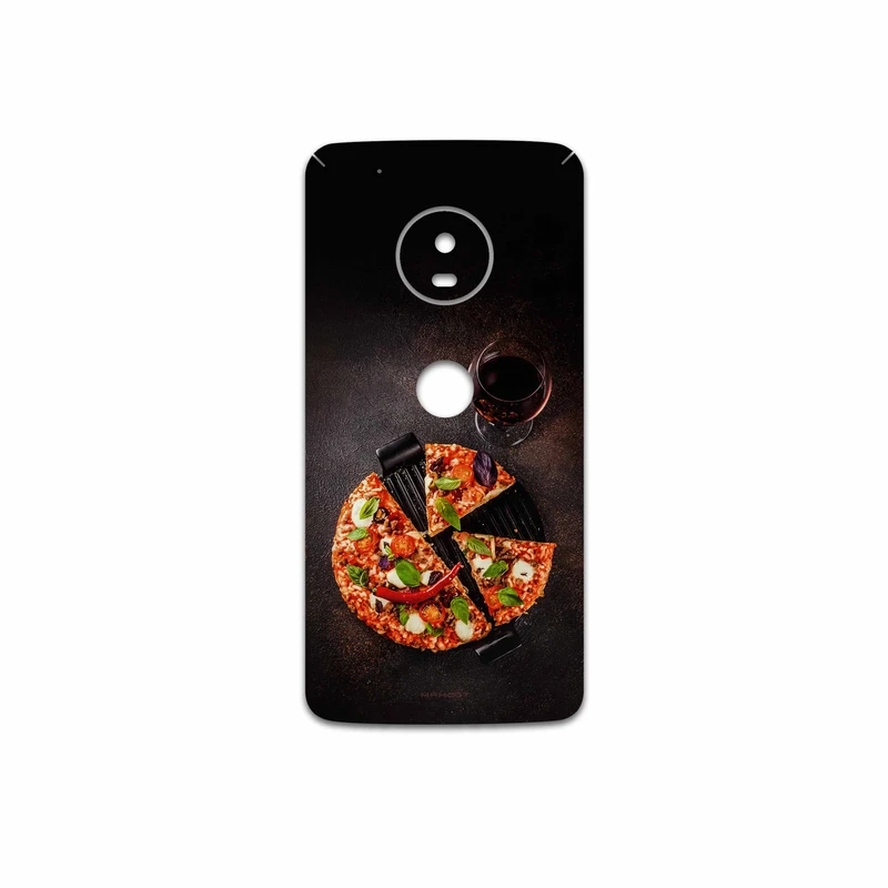 برچسب پوششی ماهوت مدل Pizza مناسب برای گوشی موبایل موتورولا Moto G5 Plus