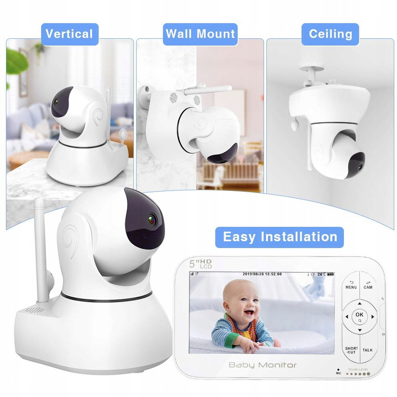 دوربین و مانیتور اتاق کودک مدل bm-5axy101
