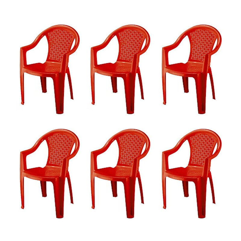 صندلی ناصر پلاستیک کد 812 مجموعه 6 عددی