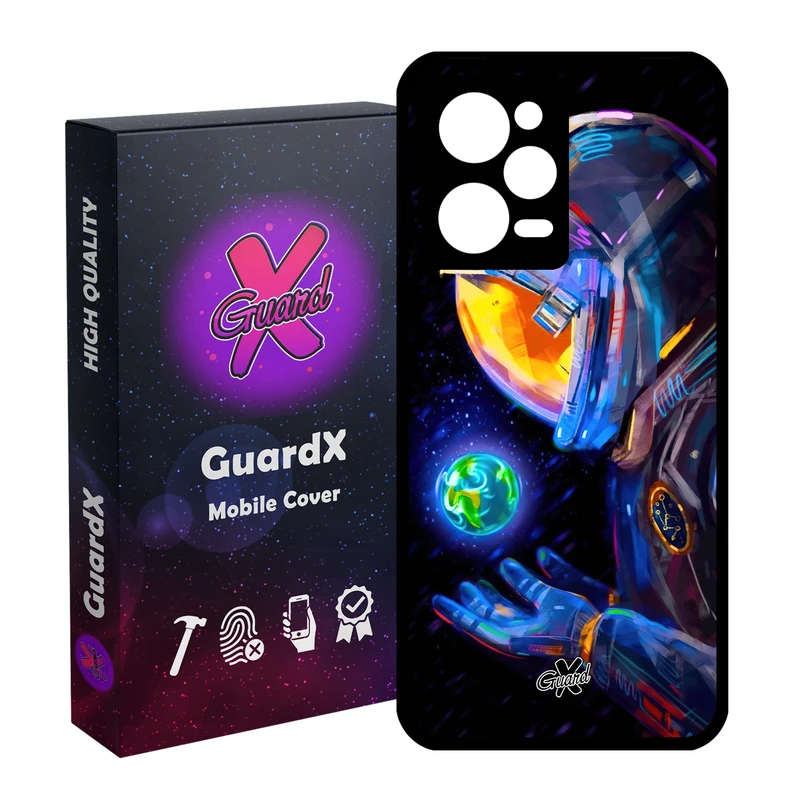 کاور گارد ایکس طرح فضانورد مدل Glass10496 مناسب برای گوشی موبایل شیائومی Redmi Note 12 Pro 5G/Poco X5 Pro 5G/Note 12 Pro Pro speed