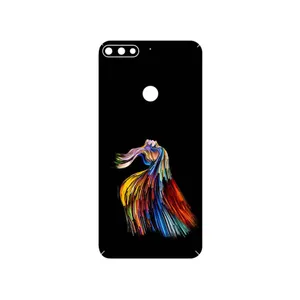 MAHOOT Rainbow Hair Digital Art Cover Sticker for Honor 7C