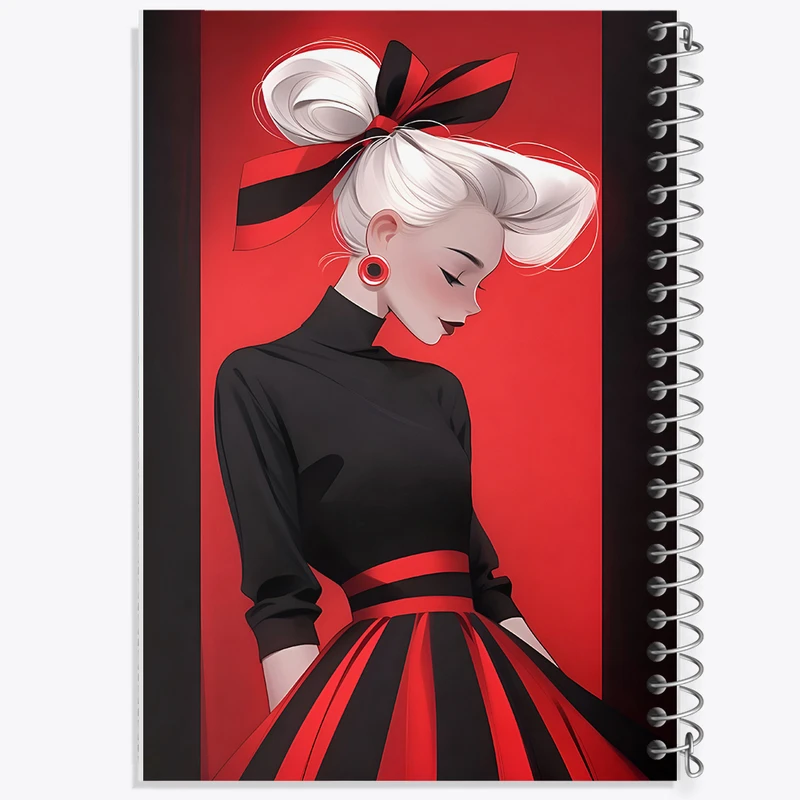 دفتر شطرنجی 50 برگ خندالو طرح دخترانه کد N3825