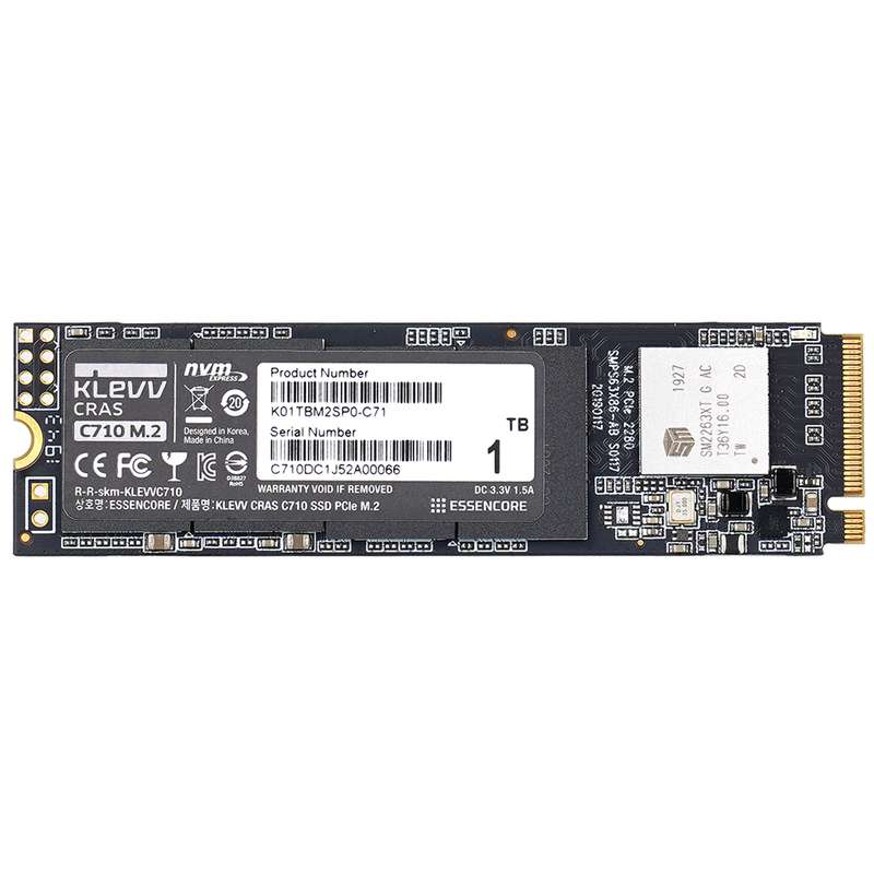 اس اس دی اینترنال کلو مدل CRAS C710 M.2 2280 NVMe ظرفیت 1 ترابایت اس اس دی اینترنال کلو مدل CRAS C710 M.2 2280 NVMe ظرفیت 1 ترابایت