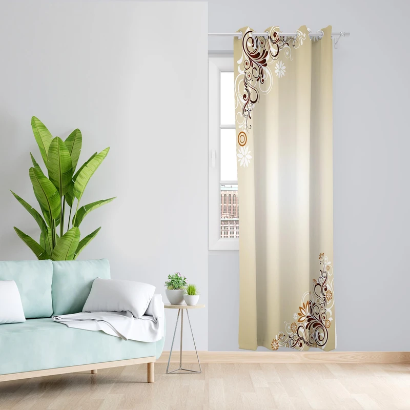 پرده مدل مخمل پانچی کد 1268سایز 140x200 سانتی متر