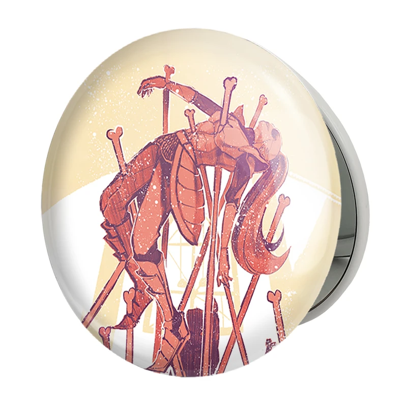 آینه جیبی خندالو طرح بازی آندرتیل (Undertale) مدل تاشو کد 31807